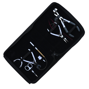 Stylist Hair Extension <b>tools</b> <b>Kit</b> with Tape In Applicator Beads Crimper Keratin Bond Cutter Hair Extension Pliers Threading Loops - Product Image 1