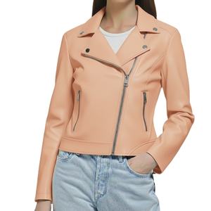Veste zippée en cuir véritable tricoté écologique de haute qualité pour femmes et hommes, coupe ajustée, luxe premium, imperméable et réversible - Product Image 2