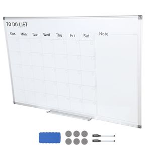 36 X 24 Inches Magnetic Dry Erase Monthly Planner Calendar Board <b>Whiteboard</b> <b>Wall</b> 1 Magnetic Erase - Product Image 1