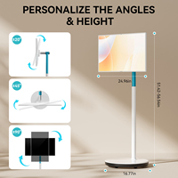 Écran tactile rotatif intelligent Leaderhub 27 pouces, rétroéclairage OLED, 1080p HD, fréquence de rafraîchissement 75 Hz pour la diffusion en direct sur les réseaux sociaux
