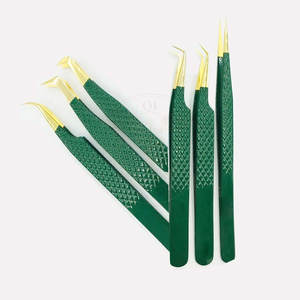 Professional Stainless Steel Eyelash Tweezers Lash Applicator <b>Precision</b> <b>Tool</b> Durable High Quality for Salon Use Reasonable Price - Product Image 2