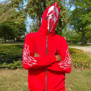 Sweat à capuche streetwear personnalisé de haute qualité, 400g, en molleton 100% coton épais, respirant, écologique, avec poche et impression sérigraphiée - Product Image 4
