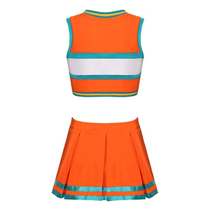 Costumes de pom-pom girls et uniformes de danse de haute qualité pour jeunes, entièrement imprimés par sublimation, vente en gros, uniformes de cheerleading tendance - Product Image 5