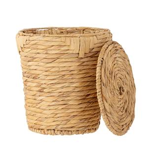 Water hyacinth <b>basket</b> <b>with</b> <b>lid</b> Handmade Storage <b>Basket</b> Wholesale eco-friendly Made in Vietnam - Product Image 4