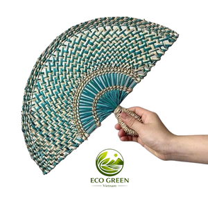 Abanico de Mano de Seagrass Natural Ecológico Hecho a Mano, Ideal para Días de Playa, Decoración del Hogar y Regalos - Product Image 1