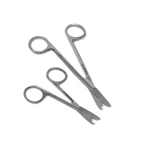 กรรไกรตัดไหมเย็บแผลแบบใช้มือ ขนาด 3.5" 4.5" 5.5" คุณภาพพรีเมียม สแตนเลสสตีล ดีไซน์ตะขออย่างประณีต ปลอดภัยสำหรับการถอดไหมเย็บแผล ได้รับมาตรฐาน CE ทางการแพทย์ - Product Image 2