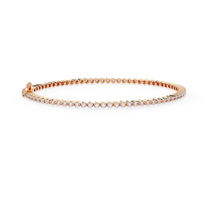 Bracelet Minimaliste en Or Rose pour Femme, Style Élégant, Finition Brillante, Bijou à Porter au Quotidien, Option Cadeau - Product Image 4