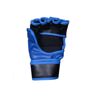 ถุงมือฝึกซ้อมหนังครึ่งนิ้ว Rahsal Industries พร้อมสายรัดข้อมือ สำหรับ MMA/คิกบ็อกซิ่ง/มวย  แบบ unisex สีเบจ สำหรับเด็กอายุ 14 ปีขึ้นไป - Product Image 5