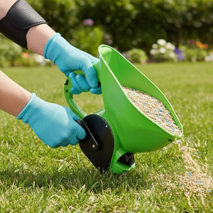 Esparcidor Manual de 4 lb con Reposabrazos Ergonómico, Rotatorio de Plástico para Fertilizantes, Semillas de Césped, Descongelante de Hielo ODGGAR023 - Product Image 4