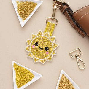 <b>Custom</b> Seed Beaded <b>Keychain</b> For Bags Keys Decorative Embroidery Glass Shaped Bag Pendant Key Rings For Women Gifts Accessory - Product Image 2