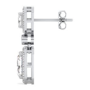 REYES Pendientes de Oro Sólido de 14K de Alta Calidad con Diamante Cultivado en Laboratorio CVD de 3.5 Quilates para Mujer, Joyería Fina de Lujo para Bodas - Product Image 5