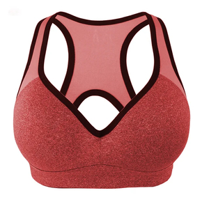 Sujetador deportivo ligero de secado rápido y transpirable para mujer, con espalda cruzada y relleno, para fitness y entrenamiento. - Product Image 2
