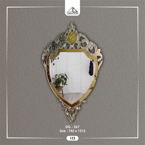 Este espejo veneciano agrega instantáneamente un toque de opulencia, grandeur y sofisticación a cualquier espacio. Diseño de arte decorativo para montar en la pared. - Product Image 4