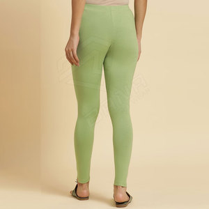 <b>Women's</b> High Waist Summer Fleece <b>Leggings</b> Breathable Anti-Bacterial Spandex Yoga Pants with Logo for Gym Use - Product Image 3