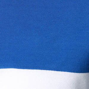 เสื้อโปโลชาย แขนสั้น ลายเรขาคณิต สีบล็อก ทรงปกติ สีน้ำเงิน เหลือง ขาว ผ้าถัก สไตล์ลำลอง - Product Image 6