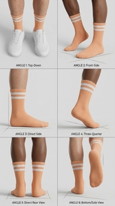 Premium Everyday Comfort <b>Socks</b> Unisex Breathable <b>Polyester</b> Spandex Blend Soft Stretch Casual Athletic Wear - Product Image 6