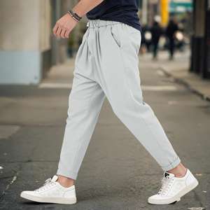 Nouveau modèle 2026 – Pantalon décontracté pour homme, anti-plis, doux, confortable, séchage rapide, 100 % coton, coupe ample, supportant l'OEM-ODM - Product Image 2