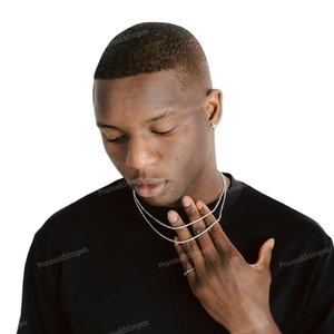 Women's 2mm Cut VVS Clarity GRA Certified Micro Moissanite <b>Tennis</b> Necklace 10K 14K 18K Rose White Yellow Gold Hiphop Style - Product Image 5