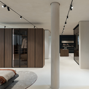 JY Project Customized Modern Bedroom <b>Wardrobe</b> Wooden Closet Walk In Storage System Sliding Door Furniture Cheap Price - Product Image 5