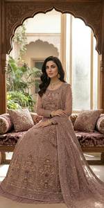 Lehenga Choli de mariée rose avec broderie dorée, robe de mariage traditionnelle longue pour femmes, Inde Pakistan, broderie riche - Product Image 5