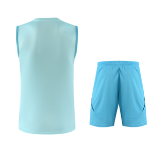 Débardeur blanc pour homme, col rond, sans manches, couleur unie, vêtement décontracté, design avec logo sur le devant - Product Image 5