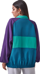 Dernière Mode – Veste de Sport Légère Zippée pour Femme – Coupe-Vent Personnalisé avec Rivets, Broderies et Rayures Camouflage - Product Image 6