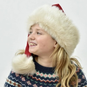Elegant Red Long Wool <b>Trench</b> <b>Coat</b> with Faux Fur Trim Mandarin Collar Striped Woven Embroidered Soft Autumn Wear Unisex Loose Fit - Product Image 1