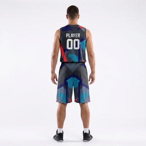 Groothandel op maat gemaakte gesublimeerde basketbaluniformen, ademende Dry Fit mesh jersey en shorts set, OEM ODM heren, jeugd, kinderen - Product Image 3