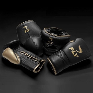 Kit d'entraînement de boxe Premium en cuir de vachette véritable, ensemble d'équipement d'entraînement de boxe, gants de sparring Super Lace, protège-tête et protège-glandes - Product Image 2