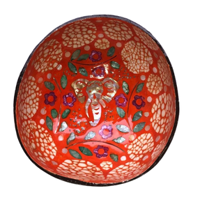 ชามกะลามะพร้าวทำด้วยมือเป็นมิตรกับสิ่งแวดล้อมจานเสิร์ฟอาหารเคลือบธรรมชาติตกแต่งมินิมอลสำหรับการตั้งแคมป์สูง - Product Image 1