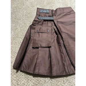 Kilt Escocés Utilitario para Hombre, Color Marrón Oscuro, con Bolsillos de Almacenamiento, Resistente, 2026 - Product Image 4