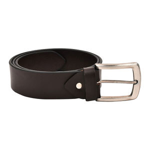 Nuevo Cinturón Casual de Cuero Vacuno Genuino para Hombre con Hebilla de Aleación con Letras - Alta Resistencia y Durabilidad - Product Image 1
