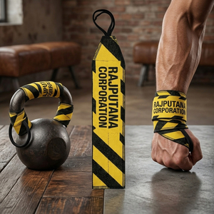 Muñequeras de Algodón para Levantamiento de Pesas, Antideslizantes, para Entrenamiento de Crossfit y Fuerza - Product Image 2