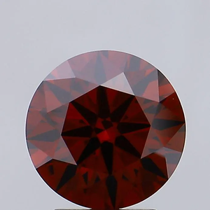 Diamante rojo sintético de corte brillante redondo para la fabricación de joyas - Product Image 1
