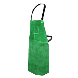 High Quality Safety <b>Leather</b> <b>Apron</b> Cowhide Split <b>Leather</b> Suede Industrial Spark Heat Cut Fire Resistant for Body Protection - Product Image 3