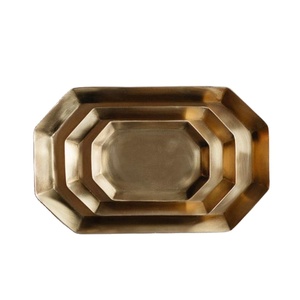 โลหะรอมฎอนขนมแสดงผลถาดเสิร์ฟอาหารสําหรับร้อนขายถาดรอมฎอนชุด 3 ถาดเสิร์ฟอาหารรอมฎอนในราคาที่ดี - Product Image 1