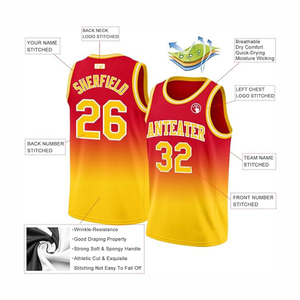 Maillot de basketball personnalisable avec logo d'équipe, maillot de sport respirant et anti-transpiration pour les matchs - Product Image 2
