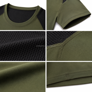 Custom OEM <b>Men</b> Muscle Fit Base Layer <b>Shirt</b> Tight Fit <b>Compression</b> Style Quick Dry Breathable Sportswear - Product Image 2