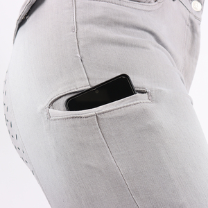 High Quality 4-way Stretch Horse Riding Breeches <b>Leggings</b> Tights <b>Equestrian</b> Wear Pants on Technical Fabric with Soft Feel - Product Image 3