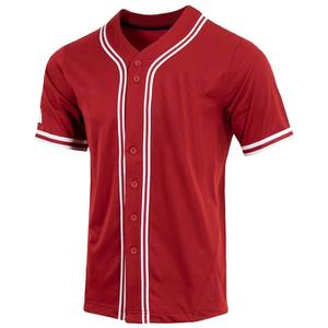 Camiseta de béisbol lisa para hombre, camisa informal con botones, manga corta, uniforme deportivo para equipo, camiseta para hombre - Product Image 1