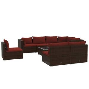 Conjunto de Muebles de Jardín Color Rojo Canela en Tono Marrón - Product Image 2