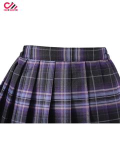 Mini-jupe plissée à taille haute à carreaux, jupe de tennis classique à motif à carreaux pour uniforme scolaire, design personnalisé - Product Image 5