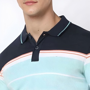 เสื้อโปโลชาย ทันสมัย ระบายอากาศได้ดี เหมาะสำหรับใส่ลำลองหรือเป็นทางการ ราคาถูก รับผลิตแบบ OEM ลายเรียบ - Product Image 4
