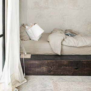 Ensemble de housse de couette en lin lavé à 100 %, 3 pièces, literie vintage, ensembles de housses de couette - Product Image 3