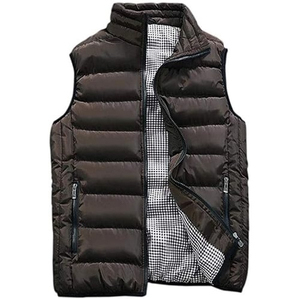 Top Quality Zipper Pocket Windproof Sleeveless Jacket Custom logo <b>Men</b> Golf Puffer Down <b>Vest</b> Bubble Puffer <b>Vest</b> - Product Image 2