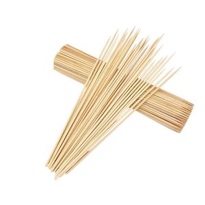 LOS MÁS VENDIDOS Palillos de Bambú Natural Sostenibles con Punta Afilada, Ecológicos, para Barbacoa, Carne, Frutas, Kebabs, Duraderos, de Mango Largo, Desechables - Product Image 1