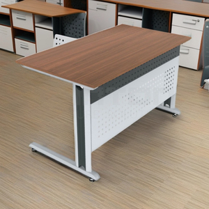 Escritorio ergonómico para aula y estudio de oficina, marco de Metal fuerte, Panel de modestia, superficie de madera resistente a los arañazos para uso diario pesado - Product Image 3