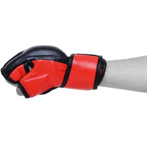 Los mejores guantes personalizados de entrenamiento MMA de cuero de vaca de 8oz y 6oz, empuñaduras de mano, punzonado de cuero real, diseño de logotipo privado OEM ODM - Product Image 5