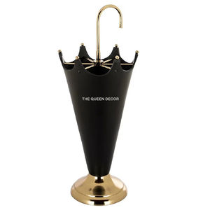 Decorative Metal <b>Umbrella</b> <b>Stand</b> with Intricate Antique Design & a Perfect Touch of Elegance for Traditional Home Entryways - Product Image 1