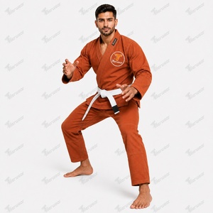 Uniforme de Jiu Jitsu Brasileño de Alta Resistencia, 500 GSM, Tejido de Algodón Perlado, Costuras Reforzadas, Gi de Entrenamiento, Ropa de Combate para Academia, Personalizado OEM - Product Image 4